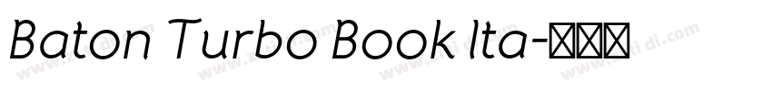 Baton Turbo Book Ita字体转换